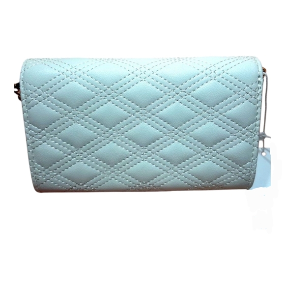 Cavalli Class Ivory Quilt Stitch Wallet Phone Crossbody Clutch Purse Handbag - Picture 3 of 10